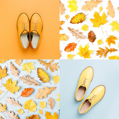 Fashion collage of autumn photos.