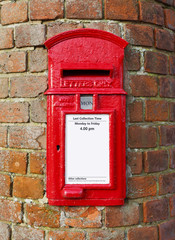British post box template