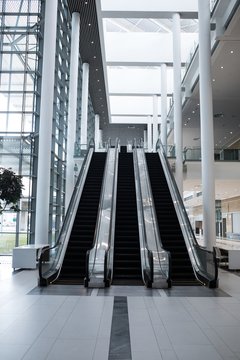 Escalator in the office building