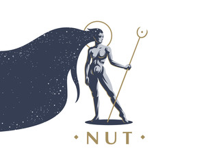 Egyptian goddess Nut. 
