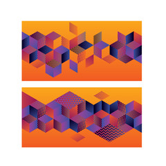 Geometric hexagon bright motif for header, card, invitation,