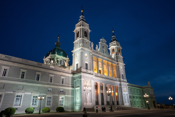 Almudena Cathedral at Night