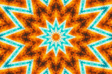 Organic abstract kaleidoscope pattern background