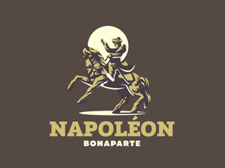 Napoleon on horseback. 