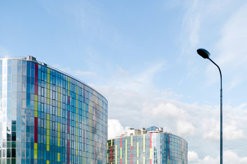 Modern cityscape in summer