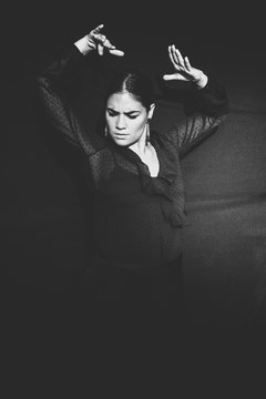 Portrait of a flamenco dancer
