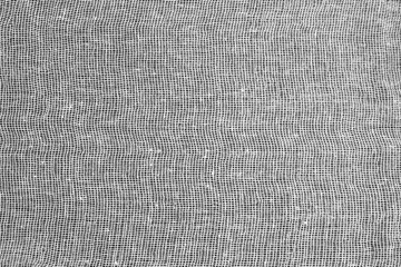 Black and white fabric texture background. Empty abstract cloth backdrop
