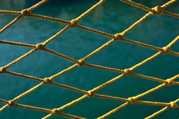 fishing net, sea background