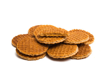 Dutch waffles isolated