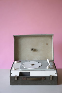 Old portable gramophone