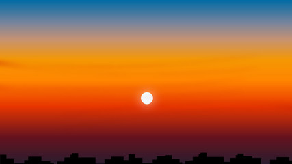 Dream sunset, beautiful sunset