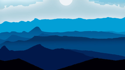 landscape in the mountains