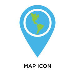 map icon isolated on white background. Simple and editable map icons. Modern icon vector illustration.