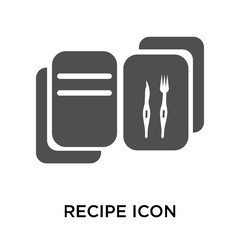 recipe icon on white background. Modern icons vector illustration. Trendy recipe icons