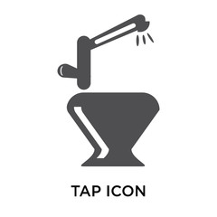 tap icon on white background. Modern icons vector illustration. Trendy tap icons