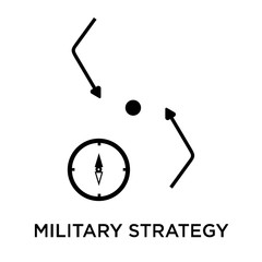 military strategy graphic icon isolated on white background. Simple and editable military strategy graphic icons. Modern icon vector illustration.