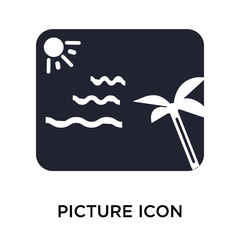 picture icon on white background. Modern icons vector illustration. Trendy picture icons