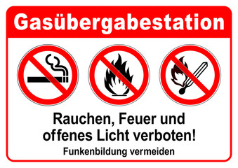 Offenes feuer verboten schild Offenes feuer verboten schild