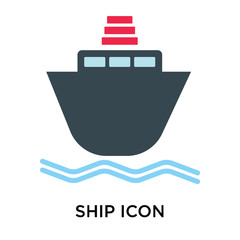 ship icon isolated on white background. Simple and editable ship icons. Modern icon vector illustration.