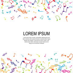 Music Notes Vector Background