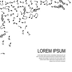 Music Notes Vector Background