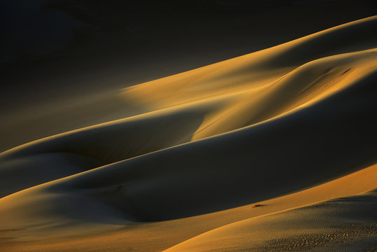 Sand Dunes at sunset, Matruh, Great Sand Sea, Africa