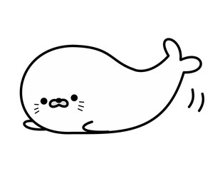 アザラシ動き(白)