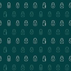 Seamless pattern with lock icons for your design