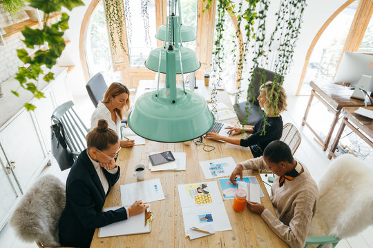 Female Team Working In A Modern Office.