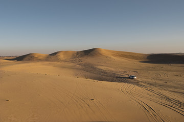 Fototapeta na wymiar The dunes of Dubai.