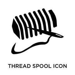 thread spool icon isolated on white background. Simple and editable thread spool icons. Modern icon vector illustration.