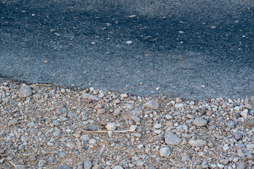 Asphalt und Stein strasse