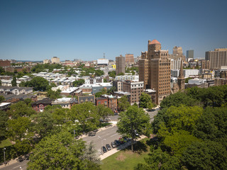 Fototapeta na wymiar Aerial of Newark New Jersey