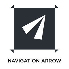 navigation arrow icon isolated on white background. Simple and editable navigation arrow icons. Modern icon vector illustration.