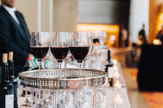 Wine Tray at a luxury event