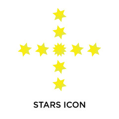 stars icon on white background. Modern icons vector illustration. Trendy stars icons