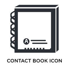 contact book icon isolated on white background. Simple and editable contact book icons. Modern icon vector illustration.