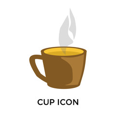 cup icon on white background. Modern icons vector illustration. Trendy cup icons