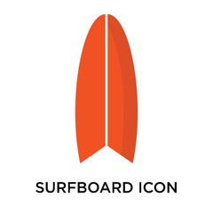 surfboard icon on white background. Modern icons vector illustration. Trendy surfboard icons