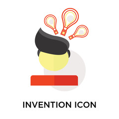 Invention icon vector sign and symbol isolated on white background, Invention logo concept