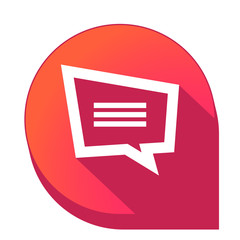 ikona z długim cieniem na tle strzałki pinezki © vempireart