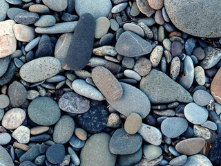 seaside stones in different sizes for background