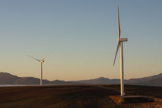 Wind mill at a wind farm