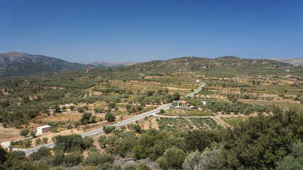 Fototapeta na wymiar Plateau of Lassithi in Crete