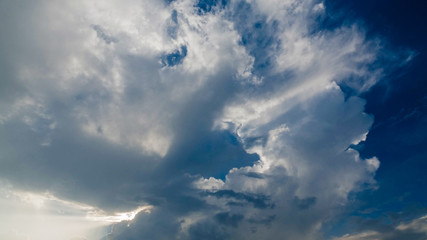 The sky is covered with clouds