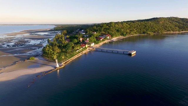 Aerial image of Barra do Paragua&ccedil;u, Salinas da Margarida, Bahia