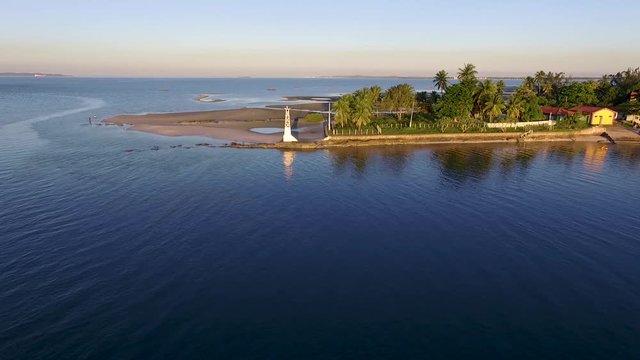 Aerial image of Barra do Paragua&ccedil;u, Salinas da Margarida, Bahia