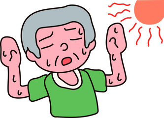 Summer heat stroke grandfather