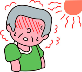 Summer heat stroke grandfather