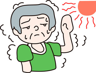 Summer heat stroke grandfather